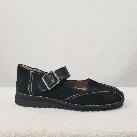 Minibel black leather shoes with white stitch - Picture 1 of 8